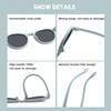 FLJMRAVER Baby First Sunglasses with Strap Round Flexible UV400 Polarized