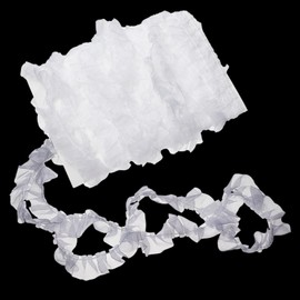 letsinstyle 10 Yards Organza Ruffled Pleated Lace Trim, Lace Edge Gather Ruffle Trim Ribbon, Retro Tulle Fabric Ribbons for Sewing Dress Bag Costume Decoration Trimming Craft