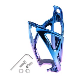 X AUTOHAUX 1 Set Bike Water Bottle Cage Holder Plastic Gradient Blue Purple