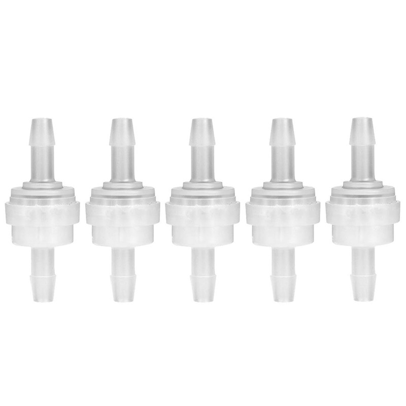 Spacnana 5PCS Plastic Check Valve, Non Return One Way Valve