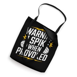 Volleyball Player and Fan Spike Serve Volleyball Passion Tote Bag