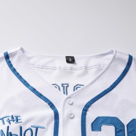 The Sandlot Benny Jersey Men's Baseball Jersey The Jet Rodriguez #30 Movie Stitched 90s Retro Baseball Shirt White L