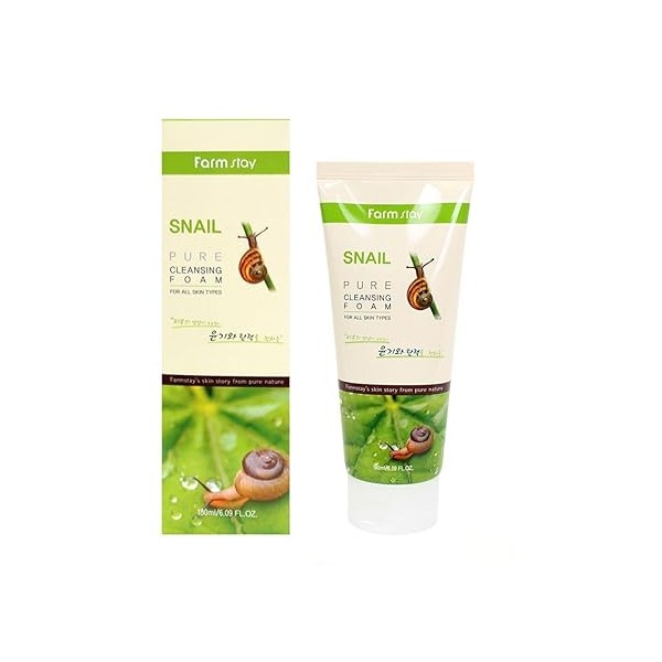 Farm Stay Korean Pure Snail Foam Cleanser [ 180ml /