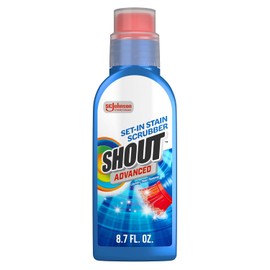 Shout Quitamanchas avanzado para ropa con cepillo de limpieza, 8 onzas