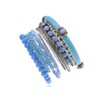 Alilang Bohemian Blue Beads Multi Layer Versatile Statement Stacking Beaded
