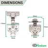EAI Kitchen Cabinet Hinge | 35mm | Clip On Sprung