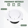 PATIKIL 4 Inch Round Air Vent Cover, 6Pcs ABS Adjustable