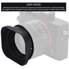Rectangular Lens Hood Protects Sensitive Lenses, Compatible with DV Cameras for DV Camcorders, Digital Video Camera Lens Filters (39 mm)