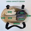3 Pack Canvas Tote Bag for Women Aesthetic Shoulder Bag