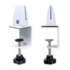 Adjustable Desk Divider Partition Clips, Sneeze Guard Support Clamps for