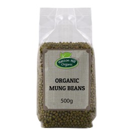 Organic Mung Beans 500g by Hatton Hill Organic | Superfood for Cooking & Sprouting
