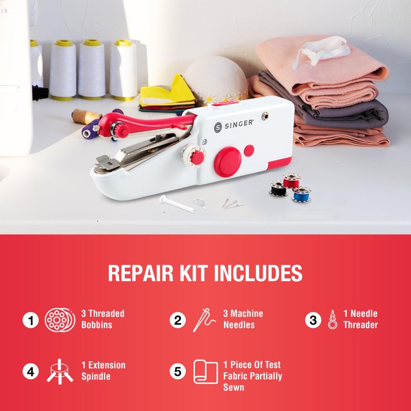 SINGER Stitch Sew Quick Portable Mending Machine - Single Thread