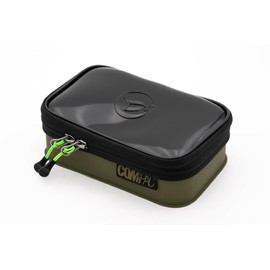 Korda Compac 110 Tackle Storage System | Waterproof EVA Material, Clear Lid, Zipped Pouch for Tackle Organization | Compact and Durable