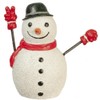 Melody Jane Dollhouse Snowman with Red Scarf Miniature Christmas Garden