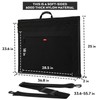 Nicpro Light Weight Art Portfolio Bag, 24x36 Black Art Canvas