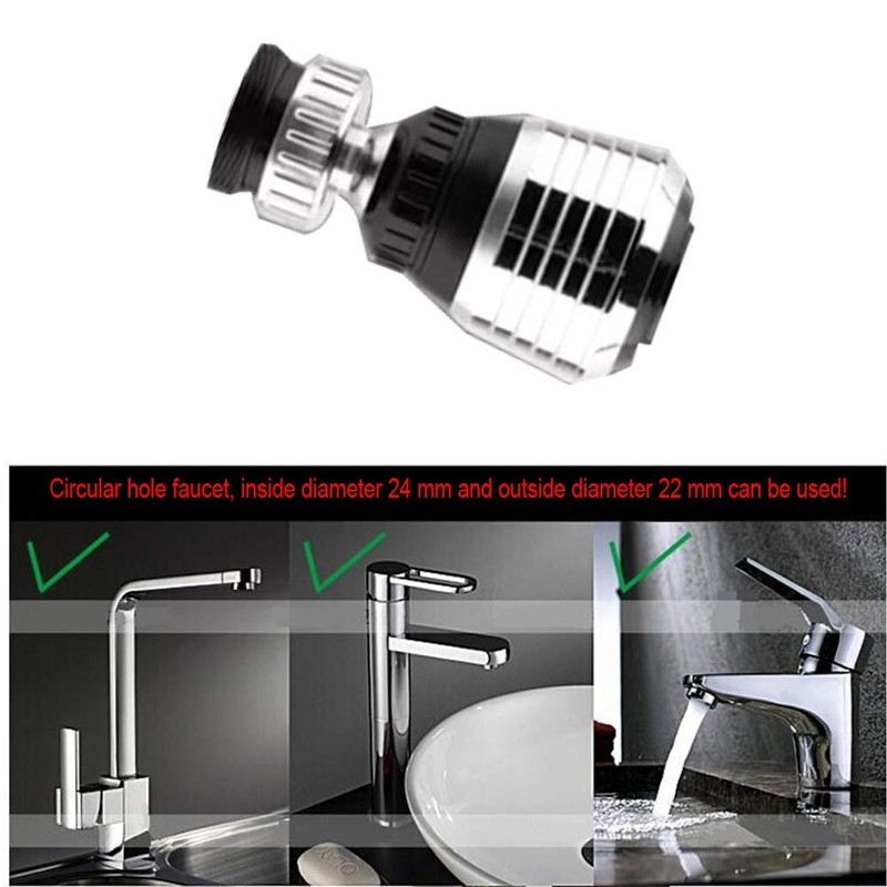 360 Rotate Swivel Water Saving Tap Aerator Diffuser Faucet Nozzle