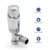 Thermostatic Radiator Valve Angled Chrome - Vancoco Thermostatic Valve for