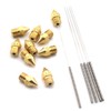 Zeelo 20pcs 0.4mm 3D Printer MK8 Extruder Brass Nozzle Printheads