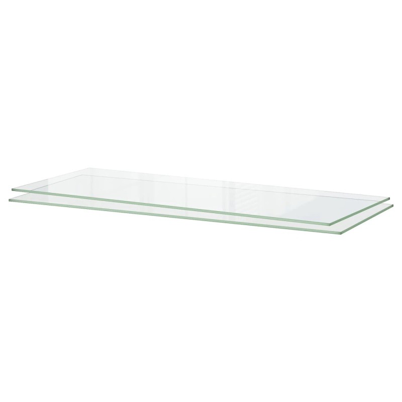 IKEA UTRUSTA Shelf Glass 2 Pack 36x14 3/4" 402.656.11