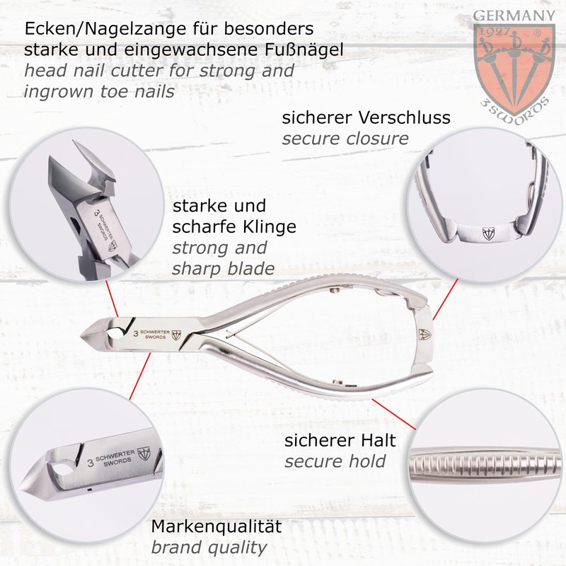 3 Swords Germany - Brand Quality Professional Toe Nail Nipper