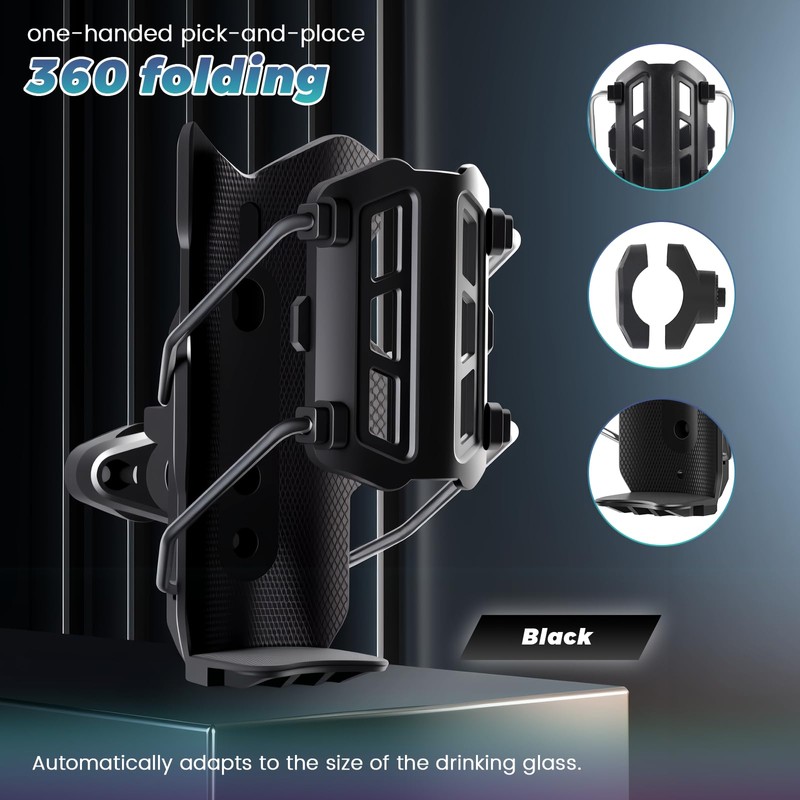 PAPAcroscoma Adaptive Cycling Bottle Holder, Motorcycle Bike Water Bottle Holder