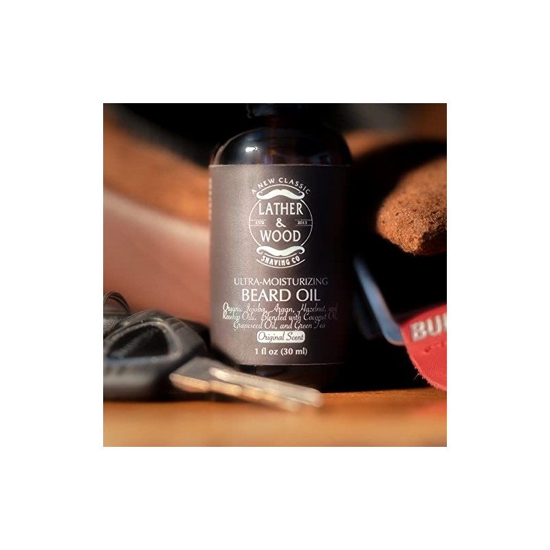 Ultra-Moisturizer Beard Oil For Men - Premium Blend - Spill-proof