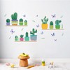 astylishome Wall Stickers Kids Green Potted Plant Decal Butterfly Wallpaper