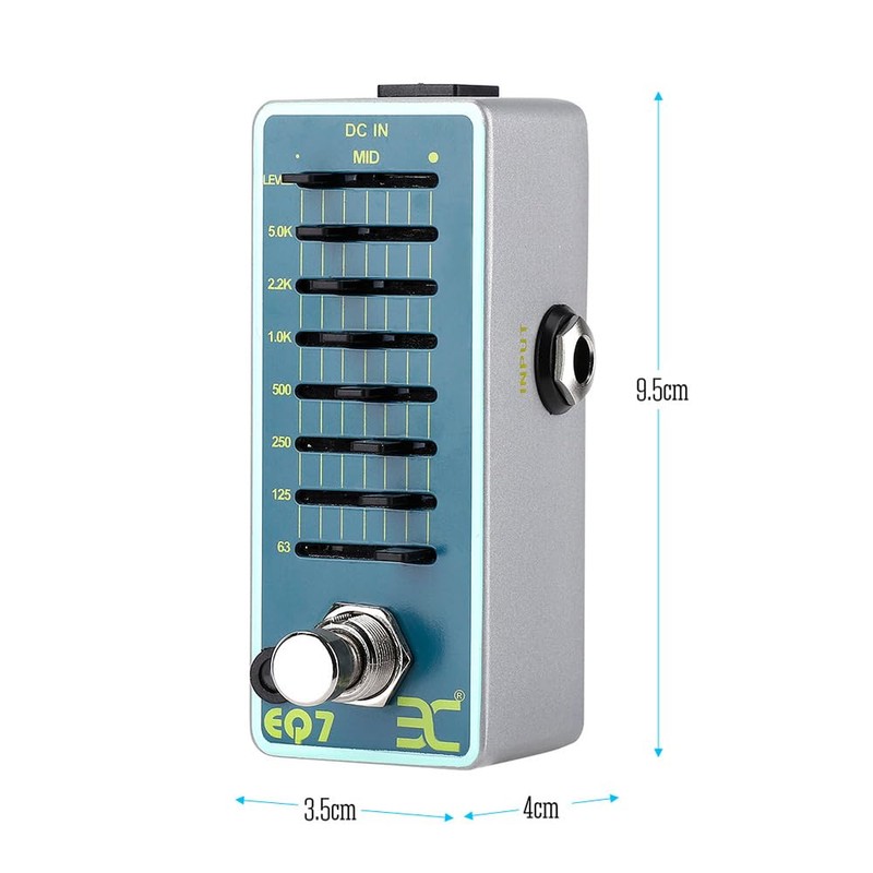 Mingzhe EX EQ7 Guitar Equalizer Effect Pedal 7-Band EQ Full