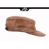 Black Jungle Castro Army Leather Cap Military Cap Biker Cap