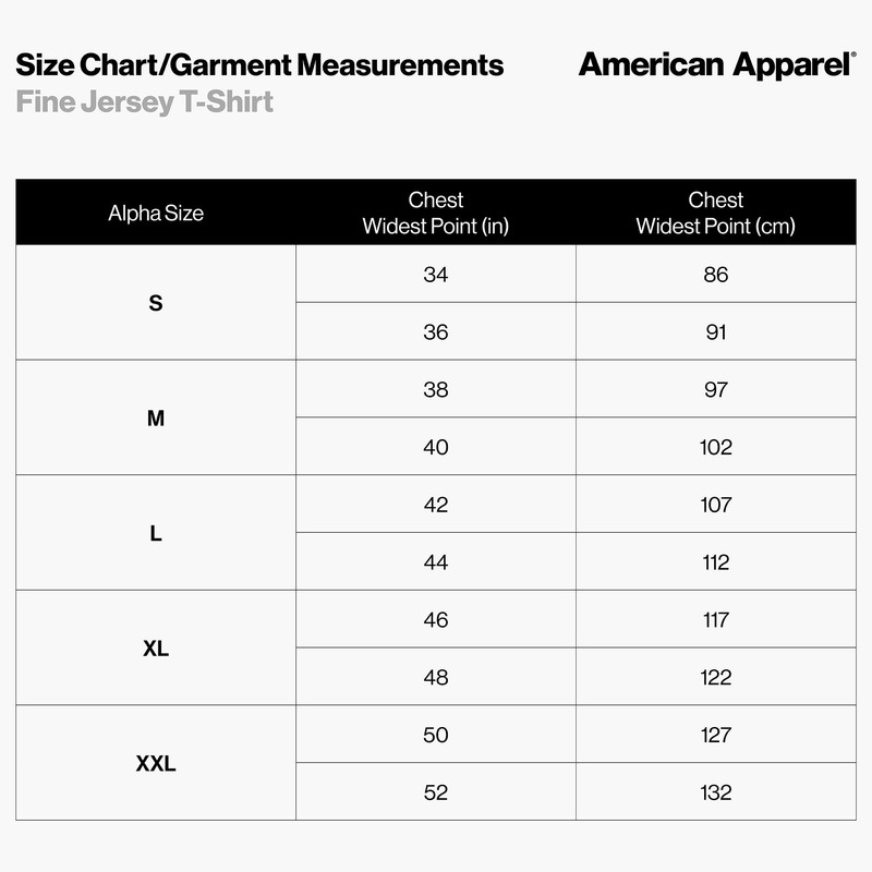 American Apparel Fine Jersey T-Shirt, Style G2001, Multipack, Black (2-Pack),