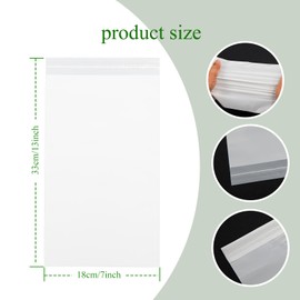 200 Pack Disposable Bedside Bags with Adhesive Bedside Trash Bags – 7x13" Leak-Proof Adhesive Biohazard Waste Disposal with Hospital-Grade Seals, Space-Saving Roll for Hospital/Home Care