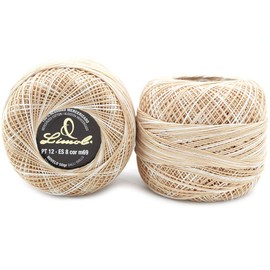 Limol Multicolor Tinted 50 Grs 100% Mercerized Crochet Thread Set of 2 Cotton Balls (M69)