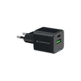 CONCEPTRONIC USB Charger PD GaN 2 Port 20W, USB-C x 1, USB-A x 1, QC 3.0, PPS