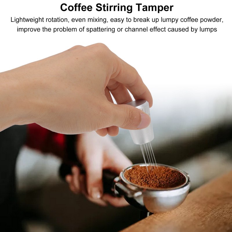 Coffee Stirring Tamper Portable Small Stable Base Ergonomic Handle Hand