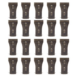 20PCS Home Decor Brick Hook Hole Free Alloy Steel Wall Hanger for 2‑1/4 to 2‑2/5 Inch Bricks
