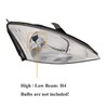 Headlights Assembly Compatible with 2000-2004 Ford Focus Halogen Head Lights,