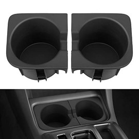 JoyTutus Cup Holder Inserts for Toyota Tacoma 2005 to 2017, Durable Car Cup Holder Replacement Accessories 66991-04012, 66992-04012, Black