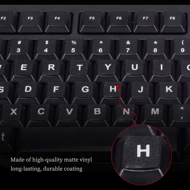 English Keyboard Stickers, Universal Large Letters Computer Laptop Replacement Keyboard