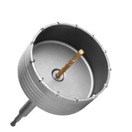 160mm Concrete Hole Saw,with 200mm SDS Plus Shank and Tungsten Alloy Teeth,6.3" Wall Hole Saw Drill Bit for Concrete Cement Stone Wall Foam Brick