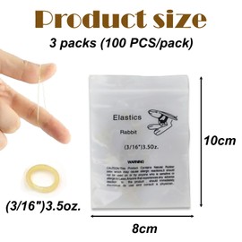 300 Pcs Orthodontic Elastic Bands for Braces – Durable & Comfortable Rubber Bands for Teeth, Assorted Colors for Teens & Adults