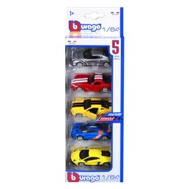 Bburago Maisto France BBURAGO - AUTO 1:64 - PACK 5 P