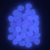 QTTLLI 100Pcs Glow Pebbles Glow in The Dark Decorative Stones