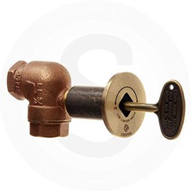 Hearth Products Controls (HPC 3/4-Inch Angled Gas Fire Pit Shut Off Valve Kit (MAAB-HC), Antique Brass Flange and Key