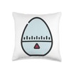 Egg Timer Eggtimer Kitchen Timer Cooking Baking Throw Pillow