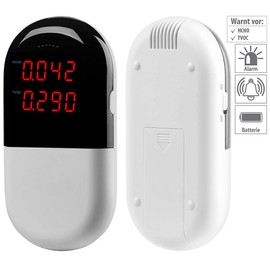 AGT Pollutant Meter: Room Air Meter for HCHO & Volatile Organic Compounds (TVOC) (Formaldehyde Meter, Pollutant Meter Indoor Air, Measuring Pollutants)