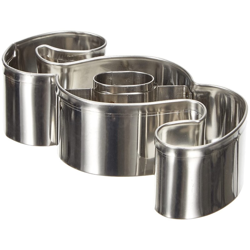 Staedter § Sign Cookie Cutter, Stainless Steel Silver, 30 x