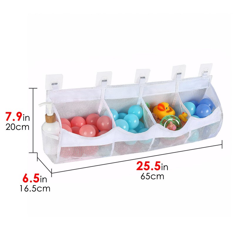 Linkidea Large Mesh Storage Bag for Wall, Polyester Mesh Organizer