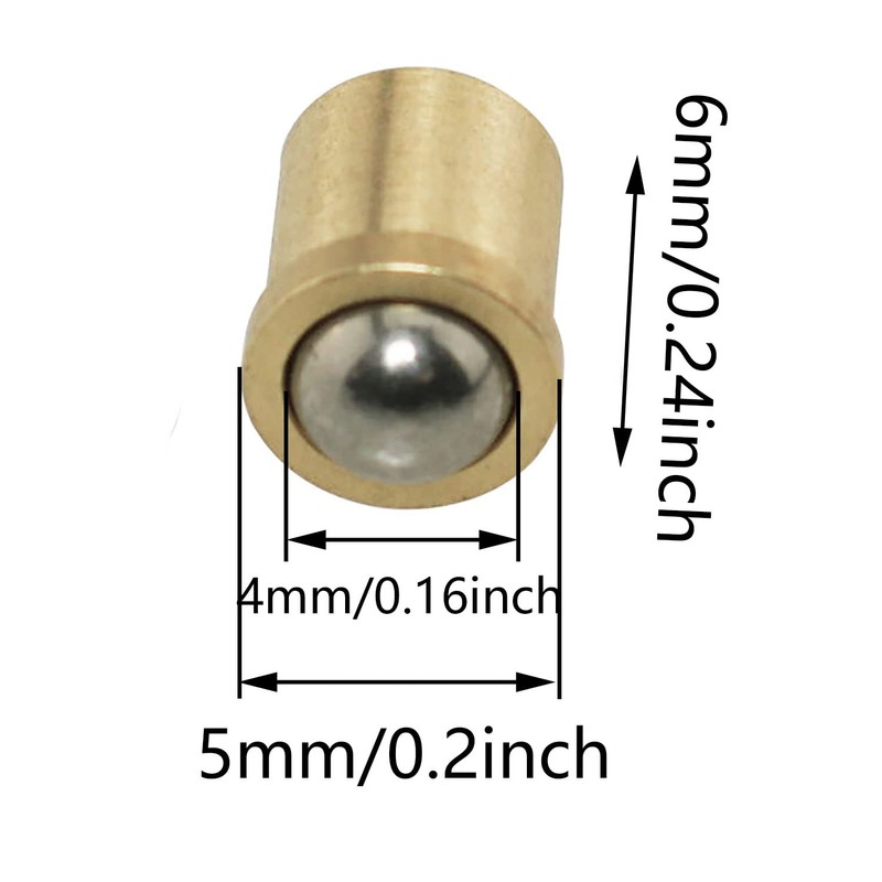 ZCZQC 10PCS 5x6mm Spring Loaded Ball Catch Latch Lock for