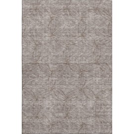 Addison Rugs Mayfield AMF968 Taupe 3' x 5' Indoor Premium Machine Washable Rug, Silky Soft, Easy Clean, Non Shedding, Bedroom, Living Room, Dining Room, Kitchen, Rug