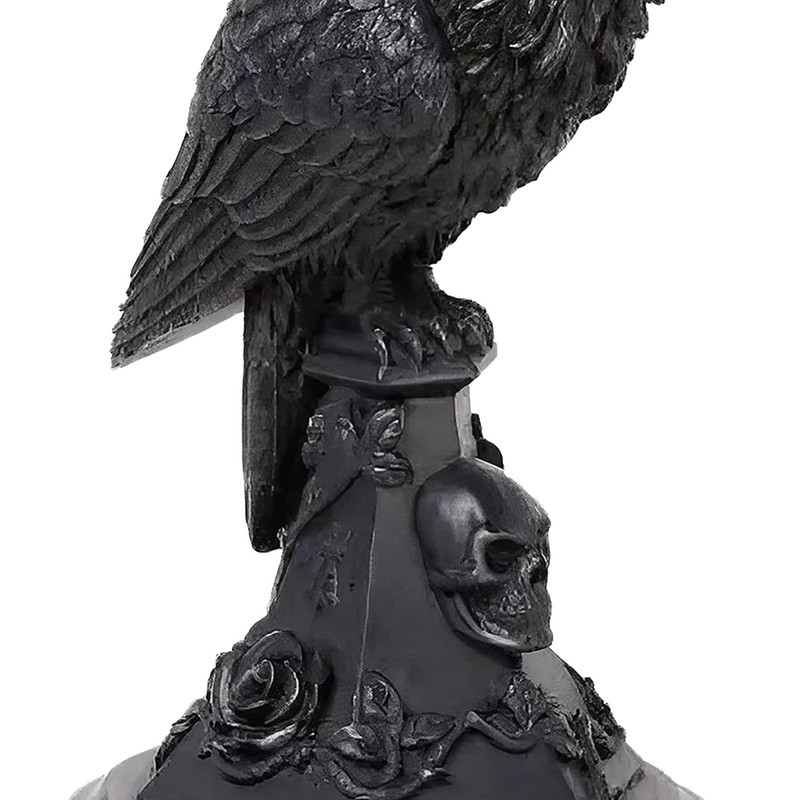Gothic Candle Holder Resin Figurine Candlestick Stand Home Decor Accessory